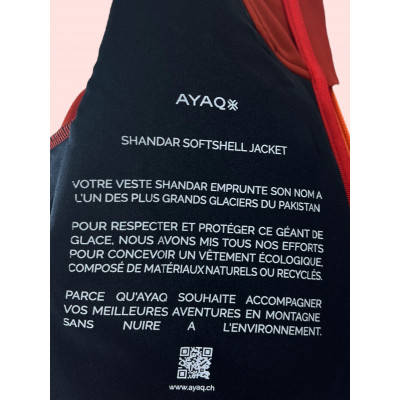 AYAQ SHANDAR SOFTSHELL women - orange