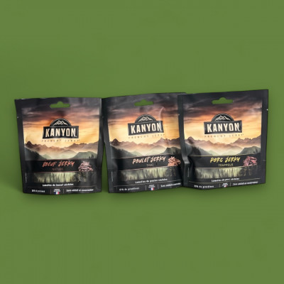 KANYON - pack 3 sachets JERKY mixte