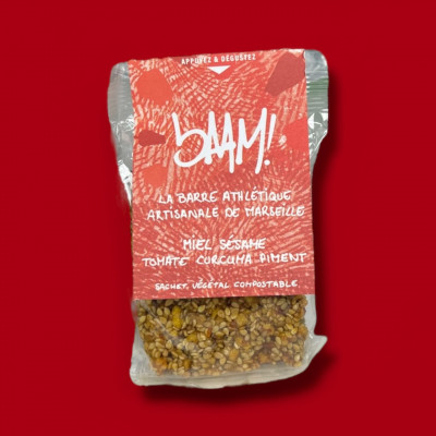 BAAM! - barre énergétique tomate piment curcuma 35g / 19g de glucides