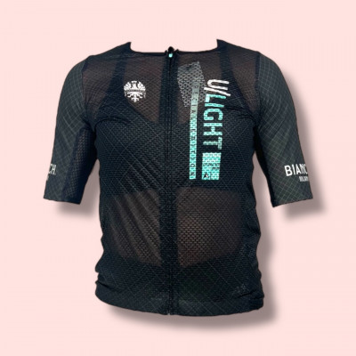 Maillot de vélo Femme été BIANCHI Ultralight Black à prix cassé !