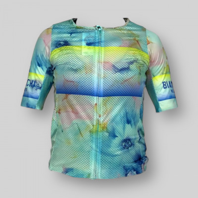 Maillot de vélo Femme été BIANCHI Ultralight Acquarello à prix cassé !