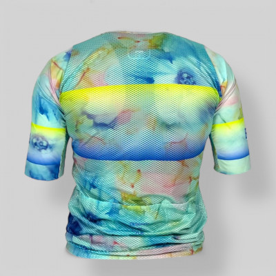 Maillot de vélo Femme été BIANCHI Ultralight Acquarello à prix cassé !