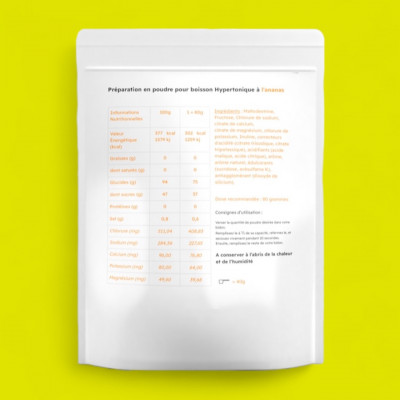 Poudre pour boisson hypertonique ATHLETIC FUEL - Ananas /1kg
