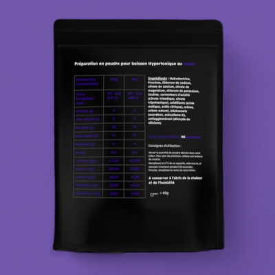 Poudre pour boisson hypertonique ATHLETIC FUEL - Cassis / 2kg