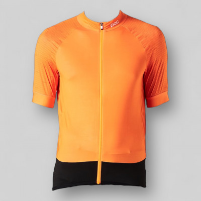 Maillot de vélo femme POC essential jersey - zinc orange à prix cassé