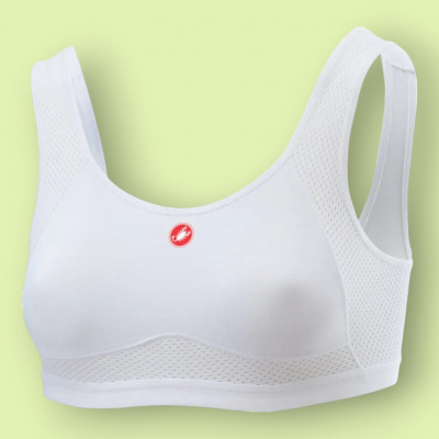 Brassière de sport Castelli Rosso Corsa (blanc) à prix cassé !