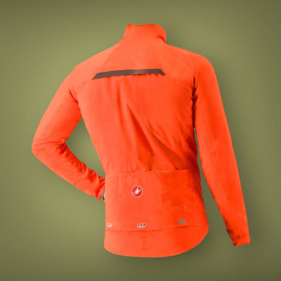 Veste imperméable CASTELLI Gavia Lite Jacket - Orange à prix cassé !