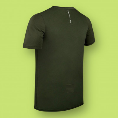 Gobik - T-Shirt Overlines - vert algodon / homme