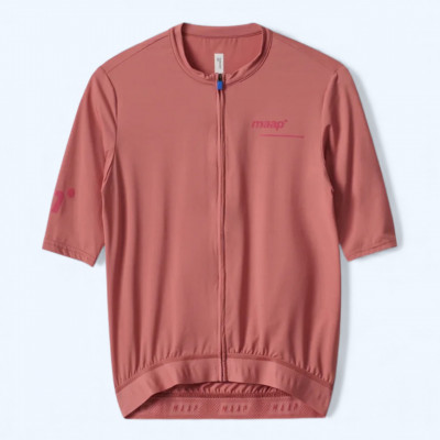 Maillot de vélo homme MAAP Training jersey - Dusty Rose à prix cassé !