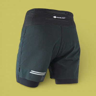 Short de running 2 en 1 homme Raidlight (Made In France) à prix cassé