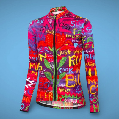 Veste de vélo femme coupe-vent Cycology "See Me" à prix réduit: -50%!