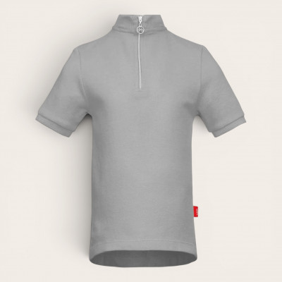 Maillot vélo enfant junior WOOM Jersey Classic - Grey à prix cassé !