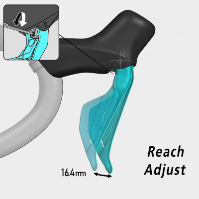 Manette droite Shimano 105 di2 + étrier arr. 2x12v au meilleur prix !