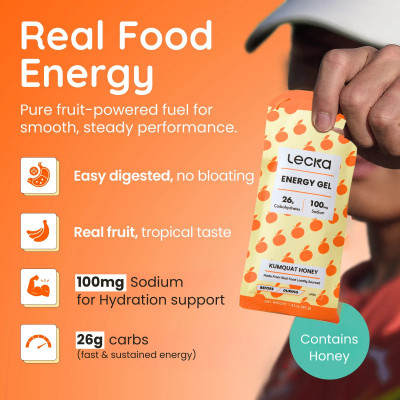 Gels glucidiques "real food" LECKA au meilleur prix !