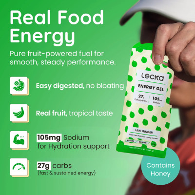 Gels glucidiques "real food" LECKA au meilleur prix !