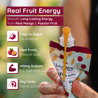 Gels glucidiques Ultra Distance  "real food" LECKA au meilleur prix !