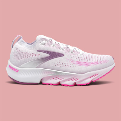 Brooks - Glycerin Flex - white / Cyber Pink / Argyle