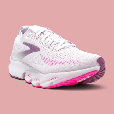Brooks - Glycerin Flex - white / Cyber Pink / Argyle