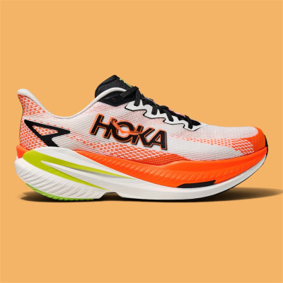 HOKA - Mach X3 - White / Neon Tangerine