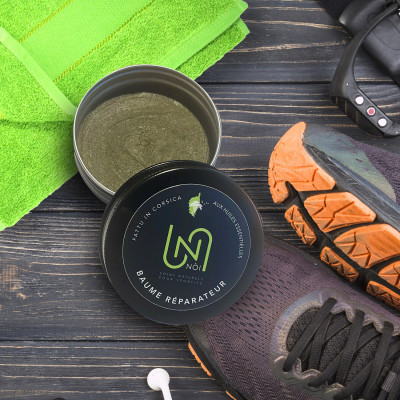 Baume réparateur à base d'huiles essentielles corses Nòi pour le sport