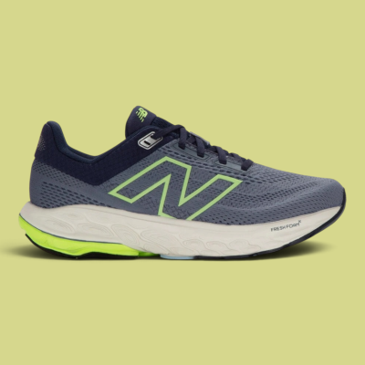 New Balance - Fresh Foam X 860v14 - Arctic Grey With Bleached Lime Glo Navy