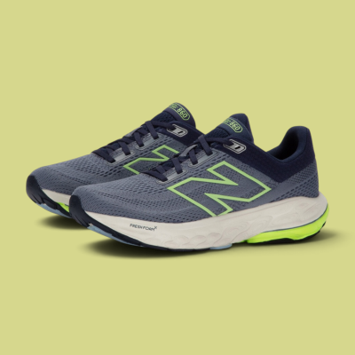 New Balance - Fresh Foam X 860v14 - Arctic Grey With Bleached Lime Glo Navy
