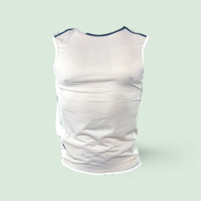 CDC "CECILIA" SLEEVELESS MESH BASELAYER   - WHITE